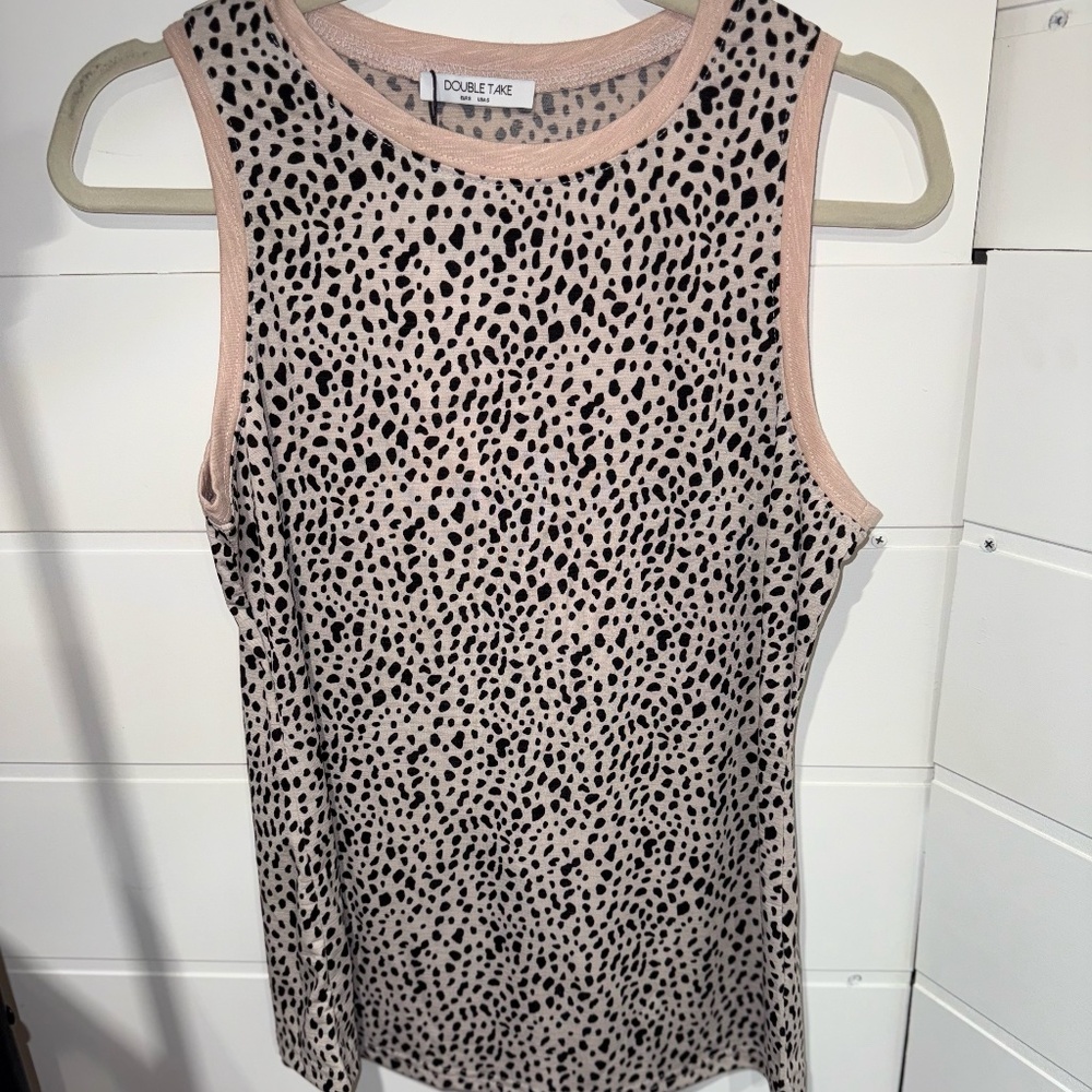 Pink Round Neck Tank
